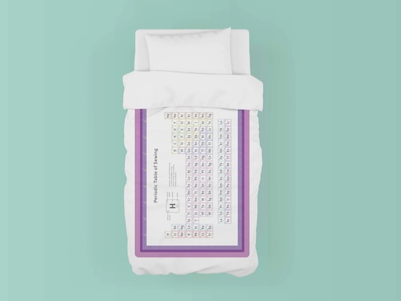 Periodic Table of Sewing Quilt Topper