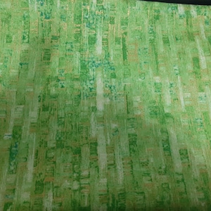 Shimmer Paradise Green with Metallic By Northcott Clothing Craft Quilting Patchwork Fabric 0.5m