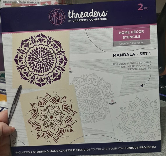 Crafter's Companion THREADERS Quilting Stencil Mandala Set 1
