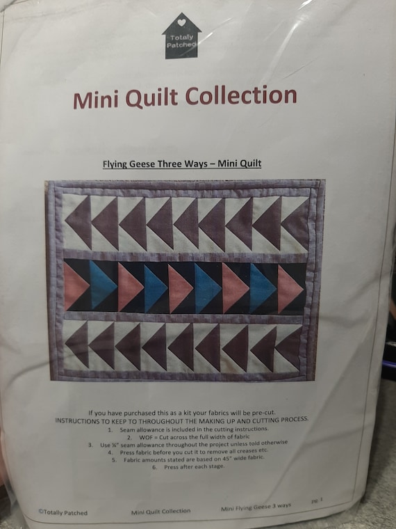 Totally Patched - Mini Quilt Collection - Flying Geese Three Ways