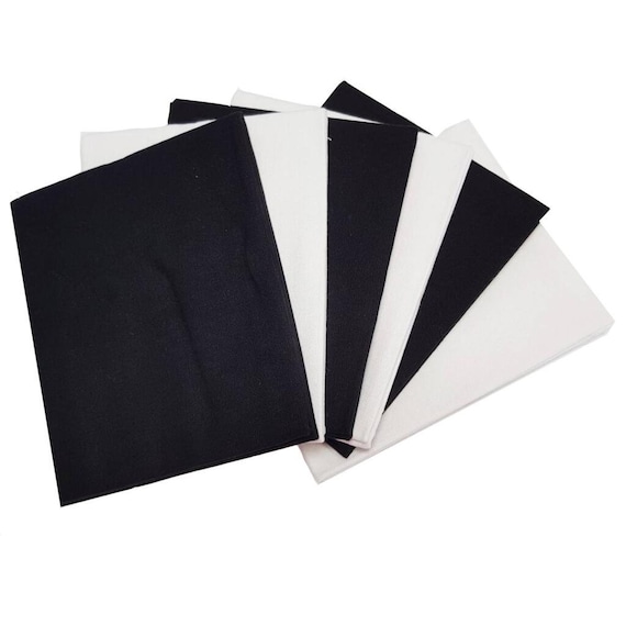 Black & White Plain Dyed Slight Seconds –  5 x Fat Quarters
