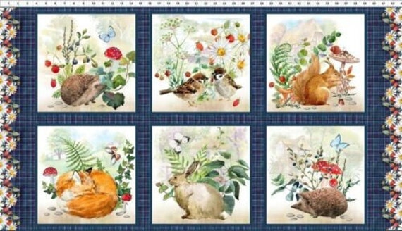 Nutex In The Meadow Panel 100% Cotton
