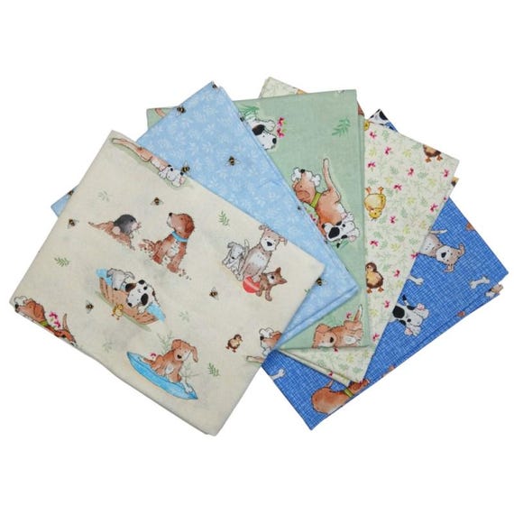 100% Cotton Fabric | The Craft Cotton Co | A Dogs Life - | 112cm Wide 1m