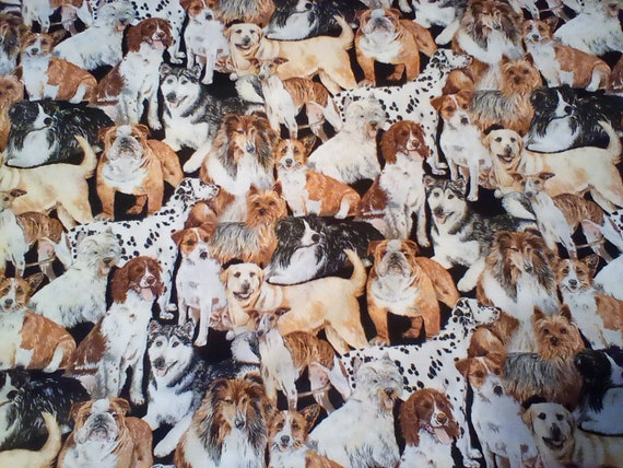 Doggie Delights Cotton Fabric0.5m