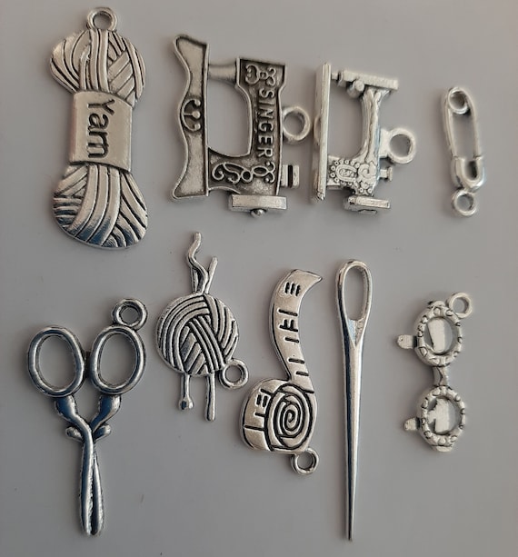 Antique Sewing Machines Imitation Daily Tools Shaped Charms Pendants For DIY Necklace Bracelet Earrings Jewelry Making Handmade