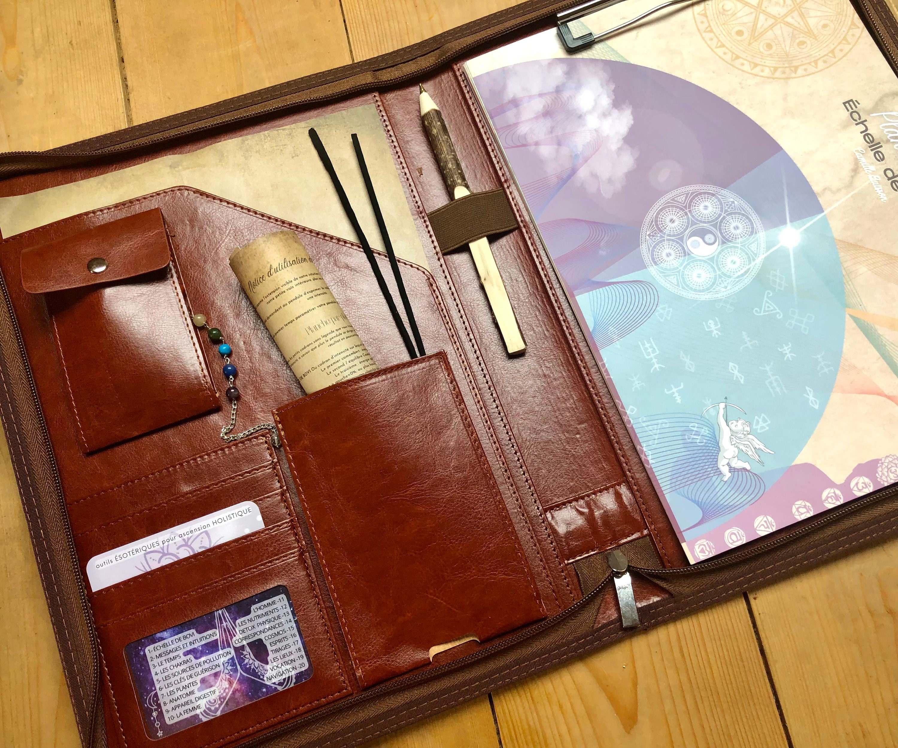 Kit Complet de Radiesthésie - Planches, Pendule, ...