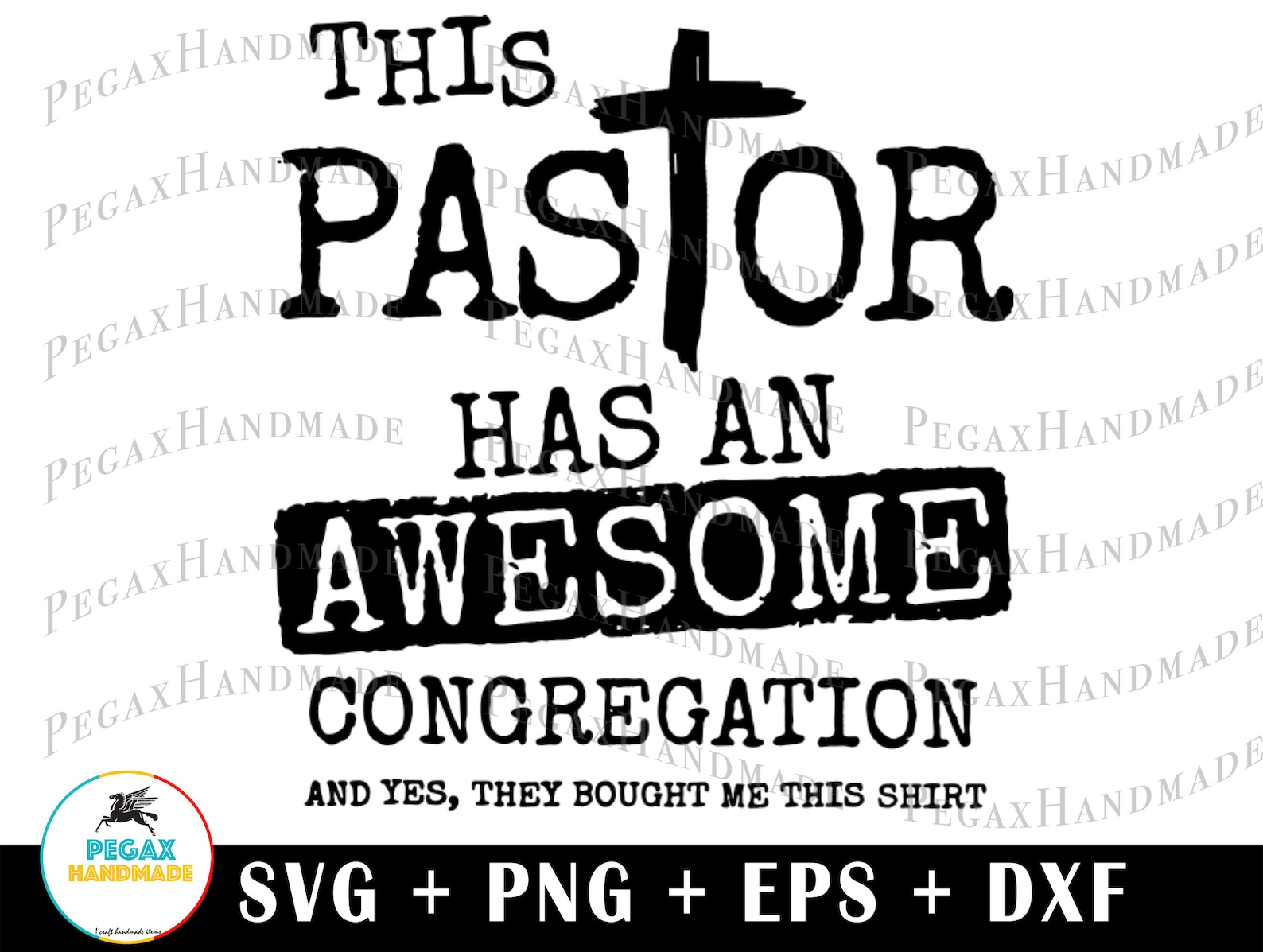 This Pastor Has an Awesome Congregation SVG PNG - Digital Art Work ...