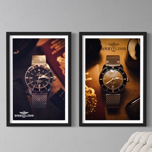 Breitling Watch Poster - Luxury Watch photo - Breitling digital print - Designer Watch -