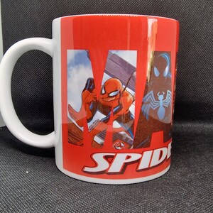 Spider Man Coffee Mug, Superhero, Chibi Spiderman, Avengers