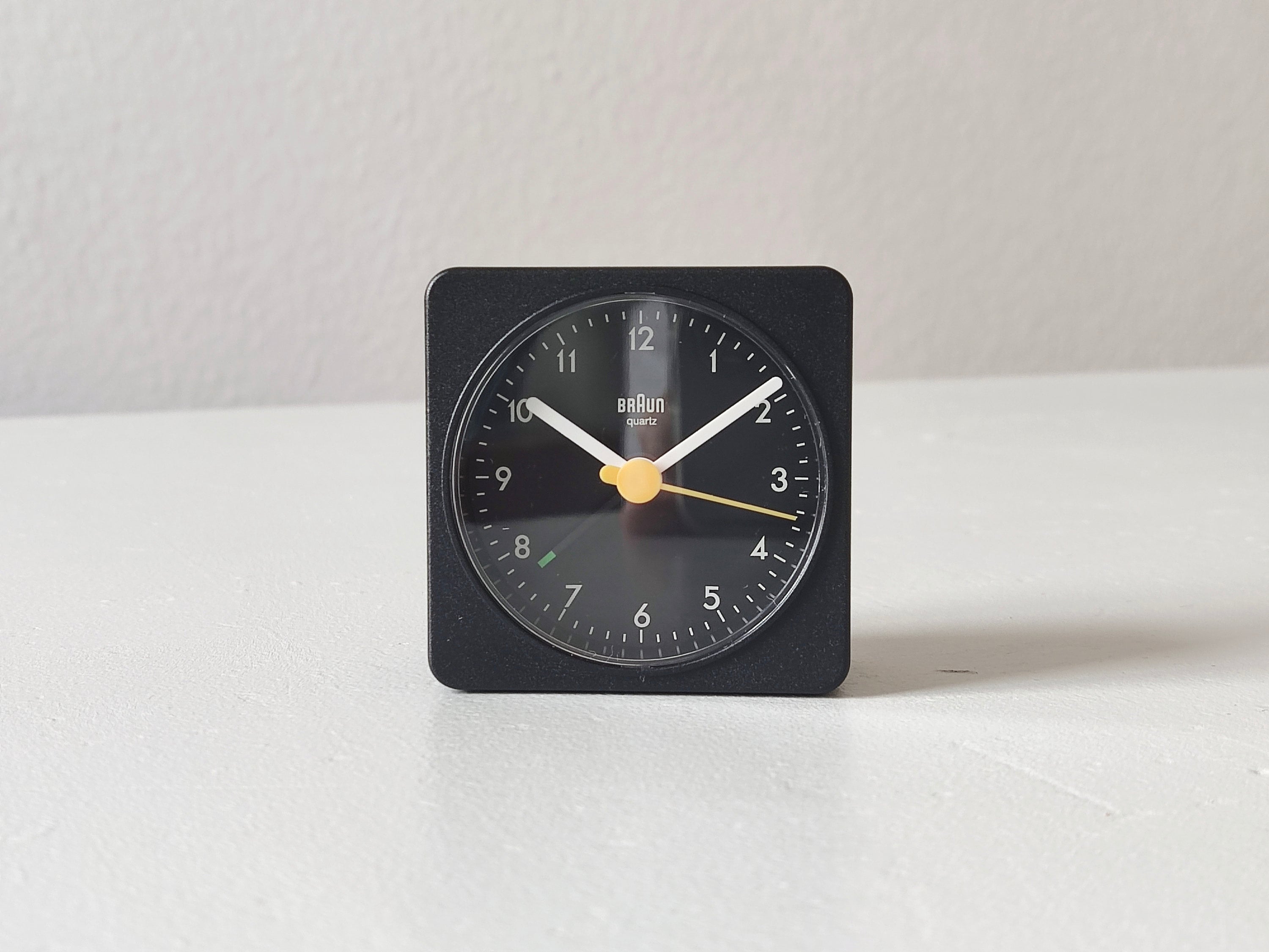 NOS 90s Tiny BRAUN Alarm Clock 3855 AB 1A Bauhaus Dietrich NOS 90s Tiny BRAUN Alarm Clock 3855 AB 1A Bauhaus Dietrich