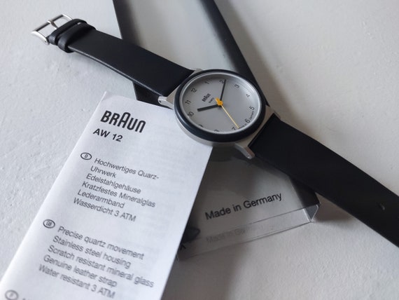 NOS Y2K BRAUN Quartz Watch 3811 AW 12 P. Hartwein Made in
