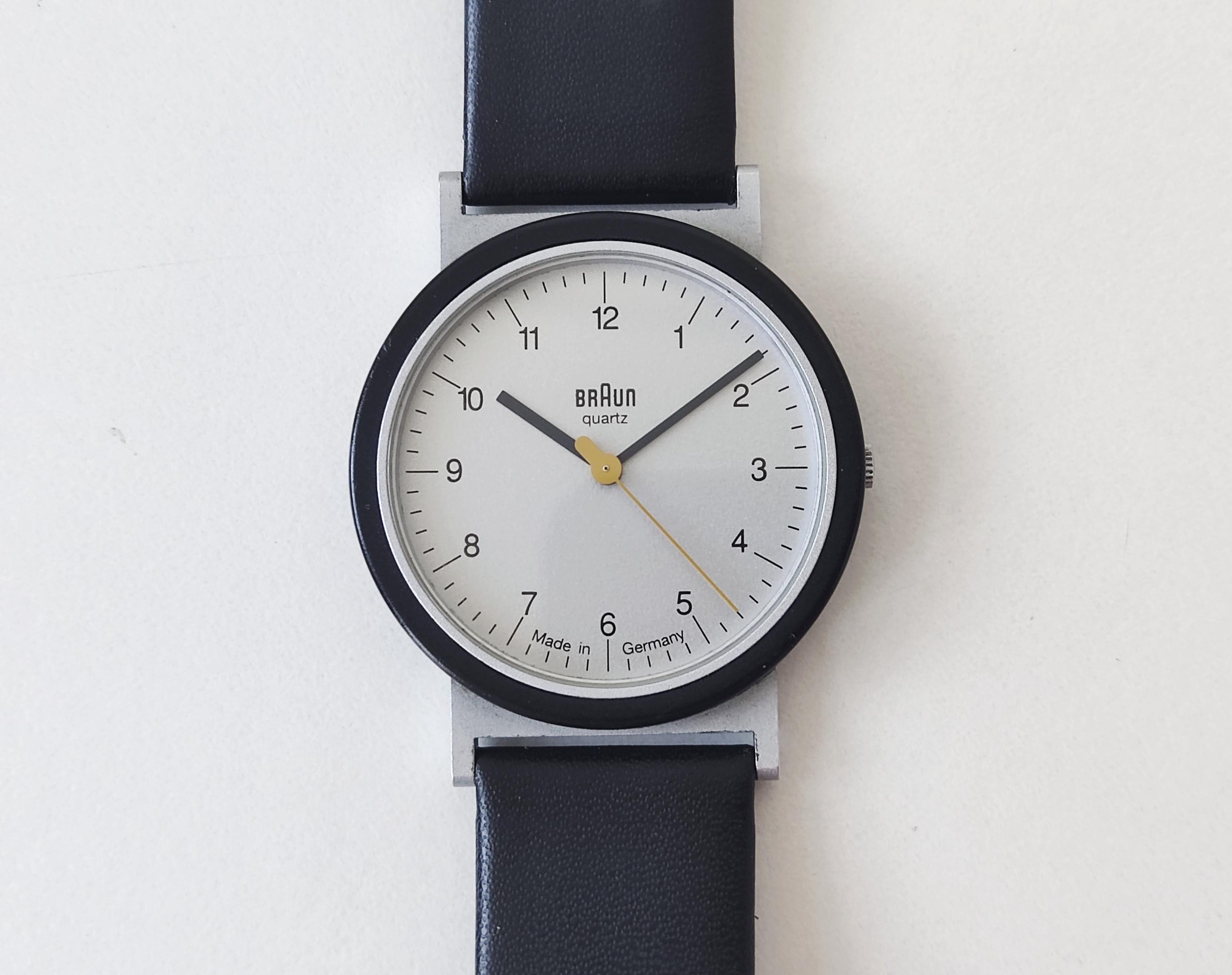 True Vintage 80s 90s BRAUN Quartz Wrist Watch 4789 AW 10 Silver