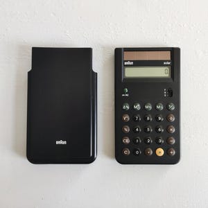 Braun ET 22 calculator designed by Dieter Rams and Dietrich