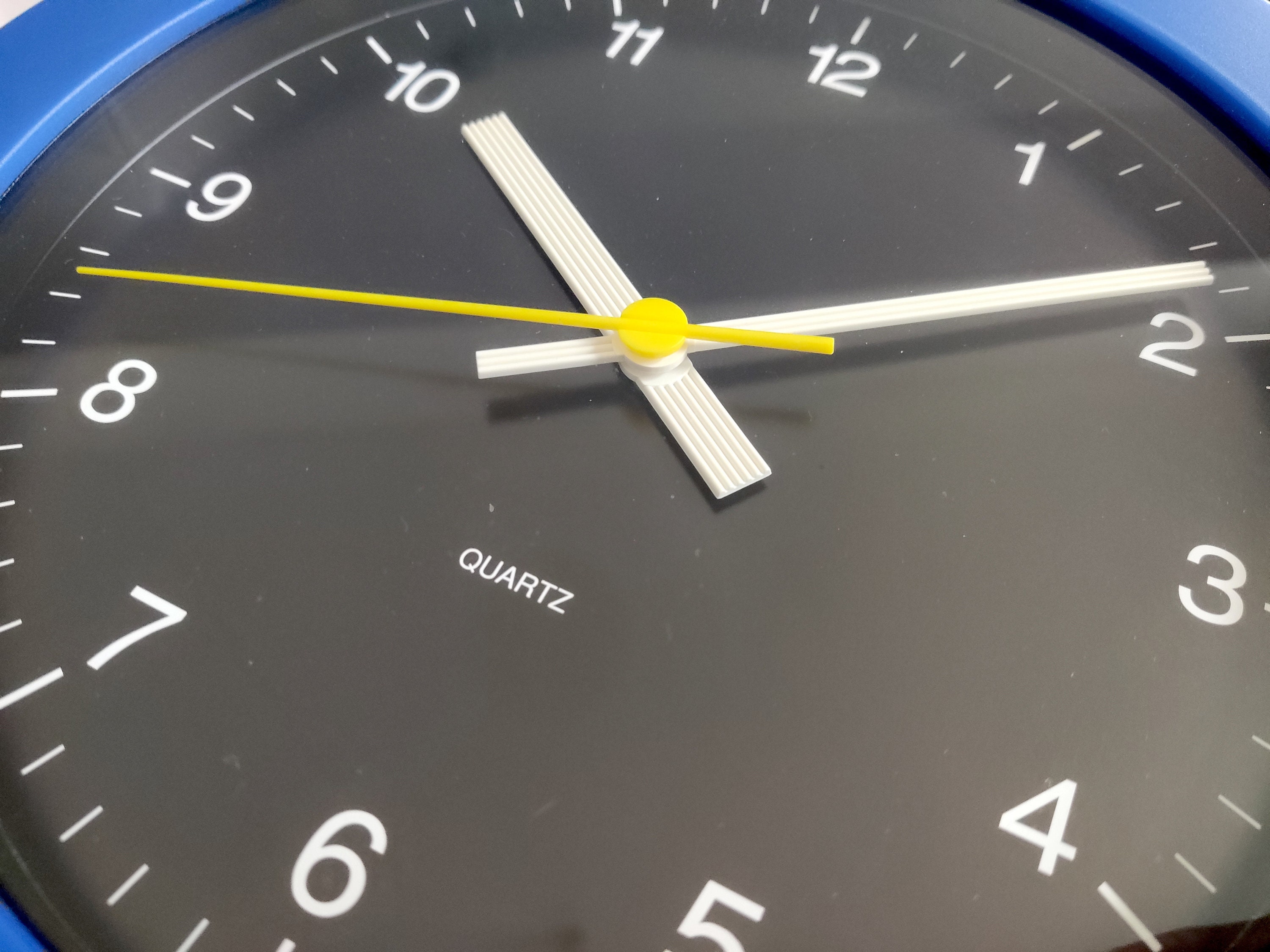 Rare Vintage 1980s JUNGHANS Quartz Wall Clock Pop Art Cornflower Blue