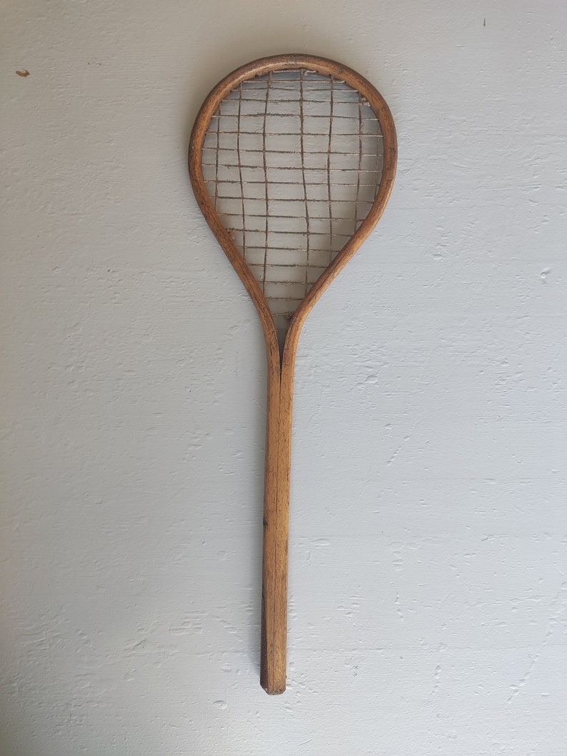 Small 19th Century Antique NO MAKER / BRAND Lawn Tennis Racket ...