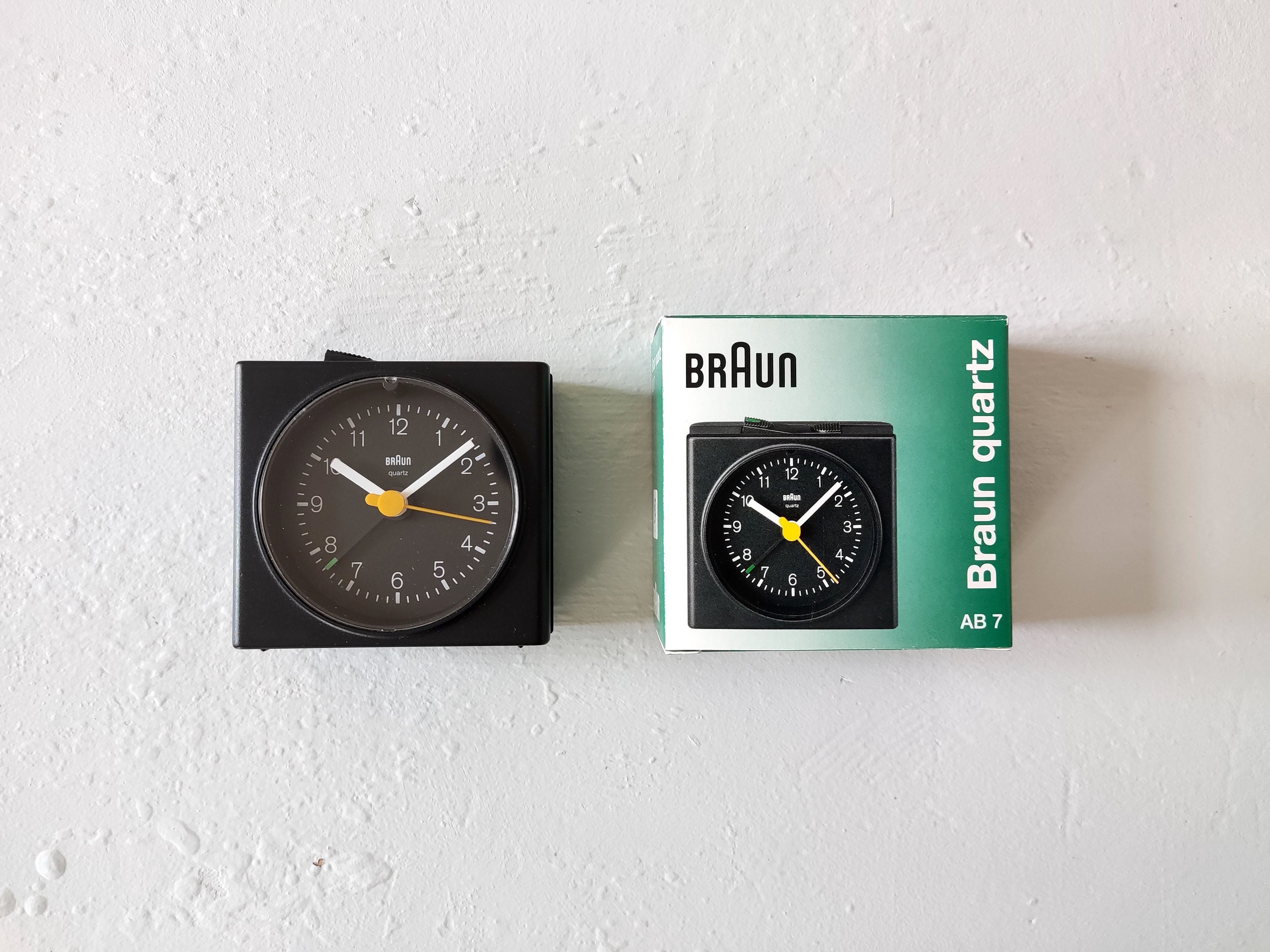 Vintage 1990s BRAUN Alarm Clock 4744 AB 7 Dietrich Lubs Germany Modernist  Bauhaus 80s 90s Y2k Rams Minimalism Midcentury 