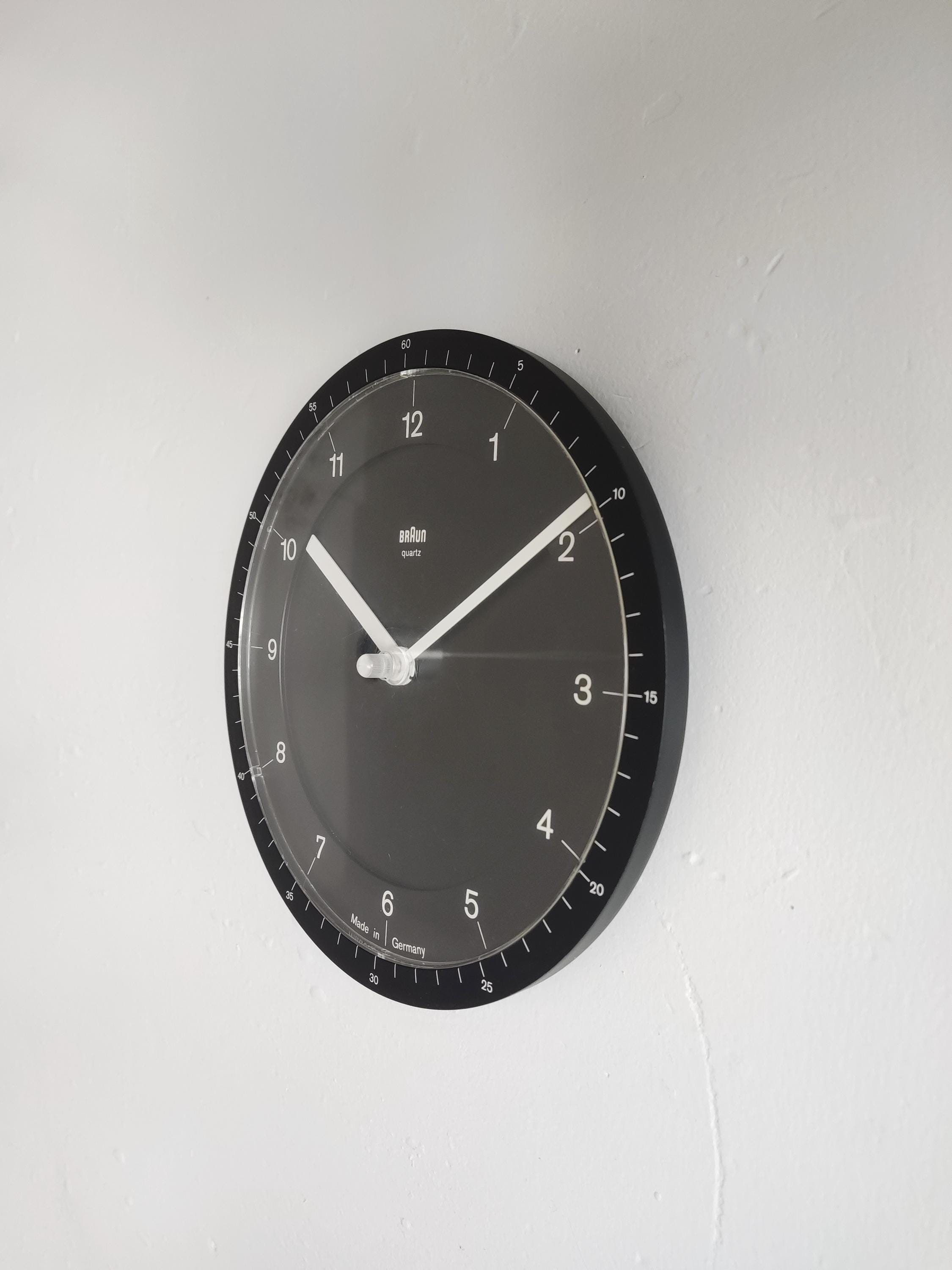 Rare Vintage 1981 BRAUN ABW 41 Domodisque Quartz Wall Clock: 4839