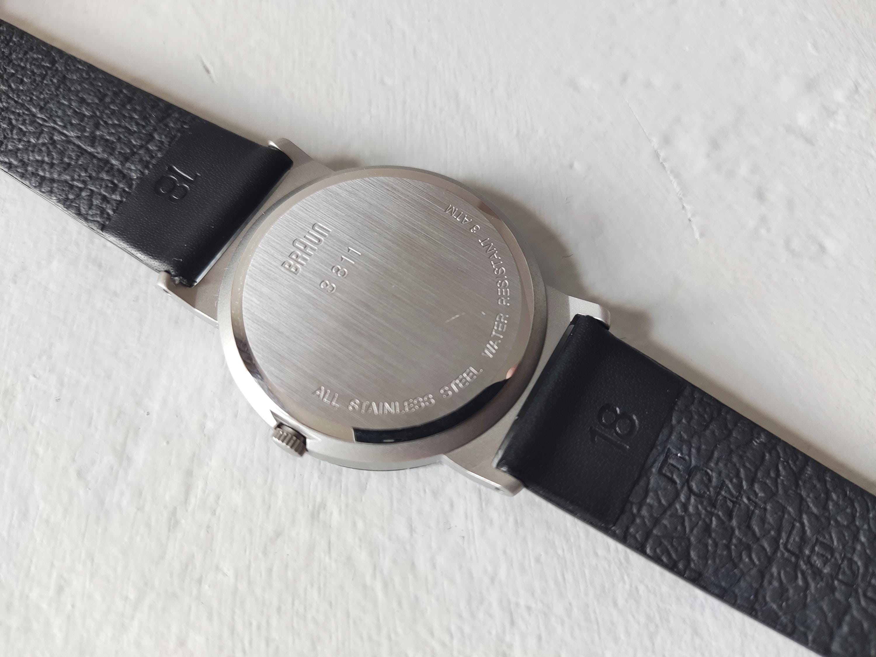 NOS Braun Quartz Wrist Watch AW 12 3811: Y2K Bauhaus Design, Made