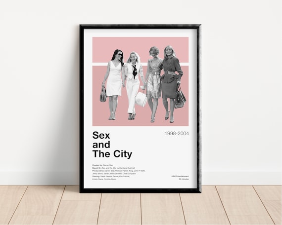Sex and the City Poster | Sarah Jessica Parker, Minimalist Movie