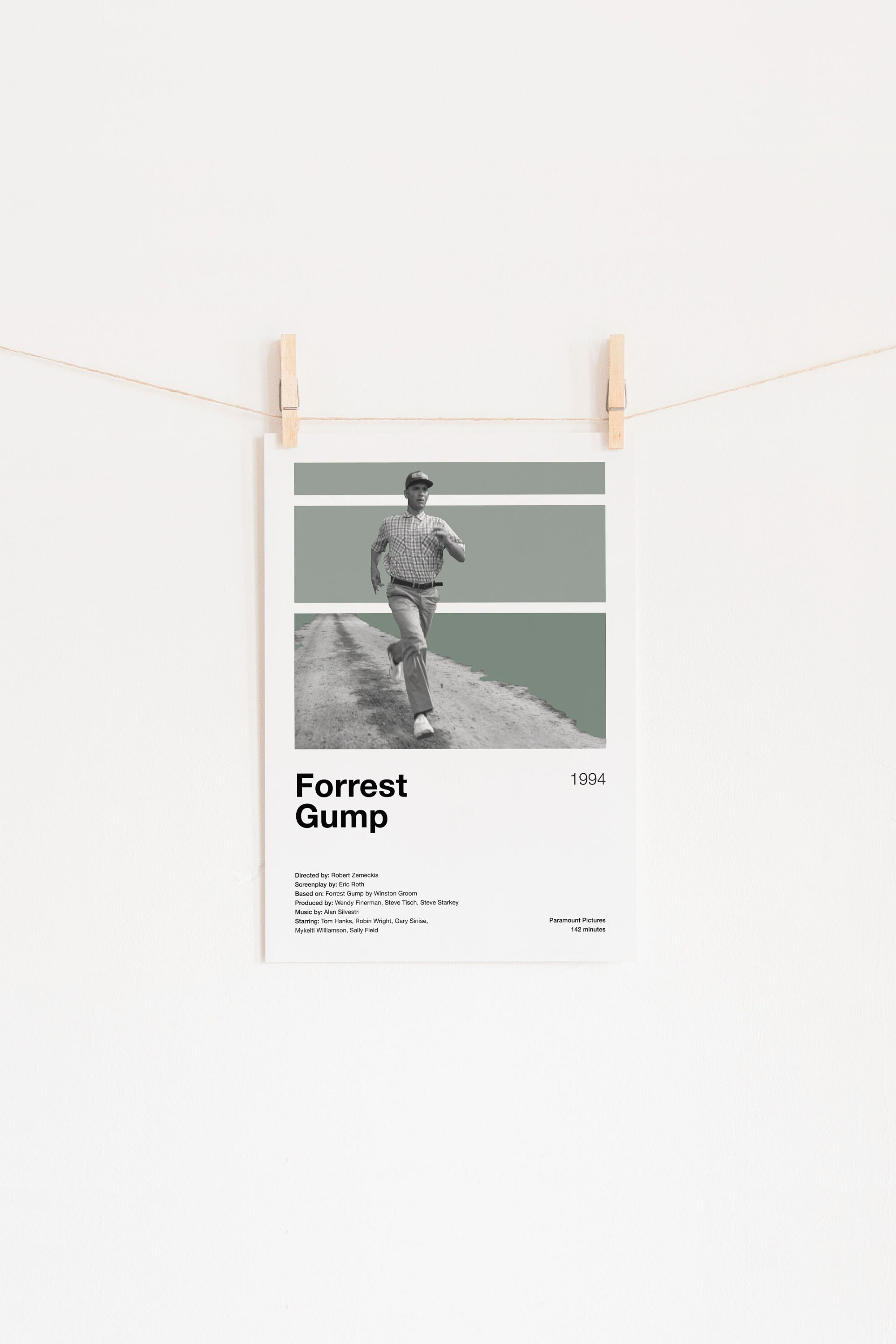 Forrest Gump Movie Poster | Tom Hanks, Minimalist Movie Poster, Vintage ...