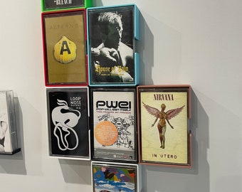 Cassette wall display.