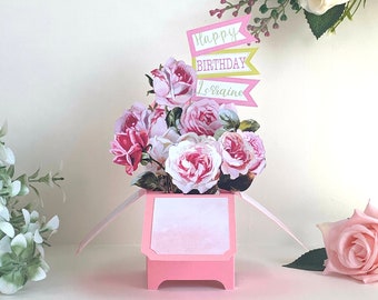 3D Beautiful Rose Card Valentines Day Love Romantic For Her/Wife/Fiance/Girlfriend