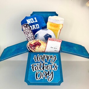 Fußball Vatertag 3D Pop Up Karte Fußball Dad
