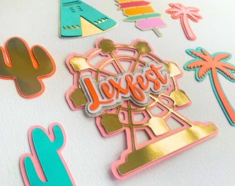 Festival Style Cake Toppers - Boho Chic Party Decorations Set