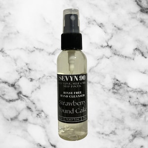 Strawberry Pound Cake | Waterless | Rinse Free Hand Cleanser | On The Go Hand Cleanser | Gift Ideas