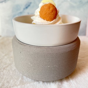 Grey | 2-in-1 | Electric Wax Warmer | Candle Warmer | Scented Wax Melts | Soy Wax Melts | Home Décor | Electric Warmer