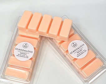 Scandalous Wax Melt Snap Bar | Highly Scented | Candle Melts | Gift Ideas | Handmade | Soy Wax Blend | Home Decor | Home Fragrance