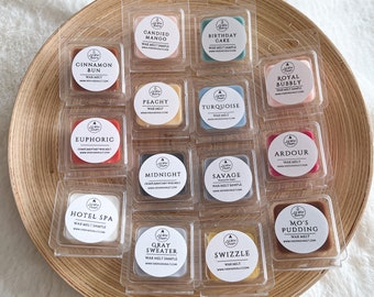 BUNDLE - 6pk Sample Size Wax Melts | Choose Your Own | Highly Scented Melt | Party Favor Gifts | Soy Wax Blend | Gift Ideas