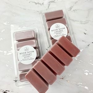 Boom Boom Cherry Wax Melt Snap bar | Highly Scented| Candle Melts | Gift Ideas | Handmade | Soy Wax Blend | Home Decor | Home Fragrance