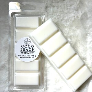 Coco Beach Wax Melt Snap Bar | Highly Scented | Candle Melts | Gift Ideas | Handmade | Soy Wax Blend | Home Decor | Home Fragrance