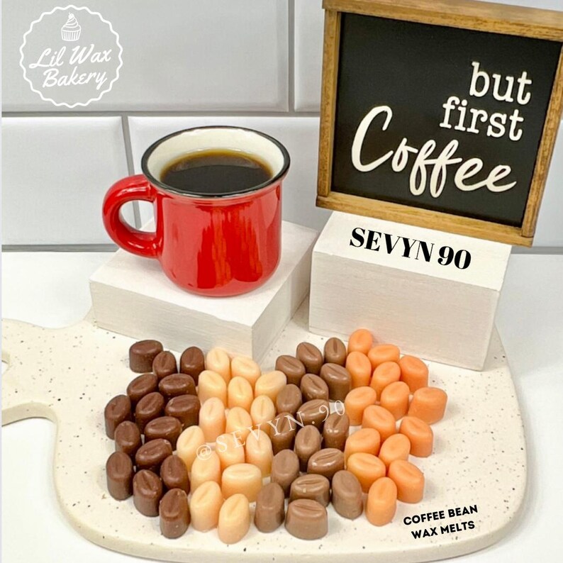 Coffee Scented | Wax Melt - Realistic Strong Candle Melts | Wax Melts | Gift Ideas | Handmade| Soy Wax Blend | Home Decor | Home Fragrance afbeelding 1