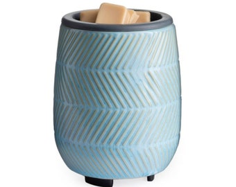 Rustic Blue | Boho Design Electric Wax Warmer | Candle Warmer | Scented Wax Melts | Soy Wax Melts | Home Décor | Electric Warmer