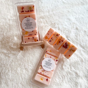 Candied Mango Wax Melt Snap Bar | Highly Scented | Candle Melts | Gift Ideas | Handmade | Soy Wax Blend | Home Decor | Home Fragrance