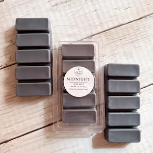 Midnight (M) Wax Melt Snap Bar | Highly Scented | Candle Melts | Gift Ideas | Handmade | Soy Wax Blend | Home Decor | Home Fragrance