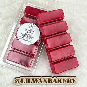 Winter Candy Apple Wax Melt Snap bar | Highly Scented| Candle Melts | Gift Ideas | Handmade | Soy Wax Blend | Home Decor | Home Fragrance
