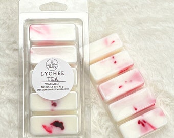 Lychee Tea Wax Melt Snap Bar | Highly Scented| Candle Melts | Gift Ideas | Handmade | Soy Wax Blend | Home Decor | Home Fragrance