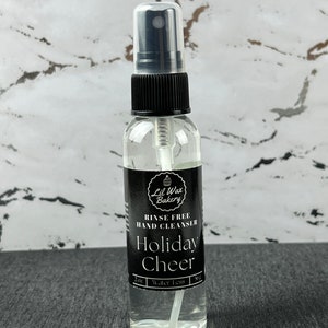Holiday Cheer | Waterless | Rinse Free Hand Cleanser | On The Go Hand Cleanser |  Stocking Stuffer | Gift Ideas |