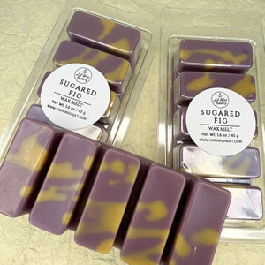 Sugared Fig Wax Melt Snap Bar | Highly Scented | Candle Melts | Gift Ideas | Handmade | Soy Wax Blend | Home Decor | Home Fragrance