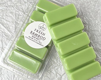 Fresh Bamboo Wax Melt Snap bar | Highly Scented| Candle Melts | Gift Ideas | Handmade | Soy Wax Blend | Home Decor | Home Fragrance