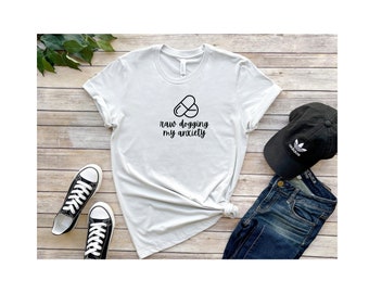 Anxiety Club Graphic Tee | Relatable Message Merch | Surviving not Thriving | For Your Besties