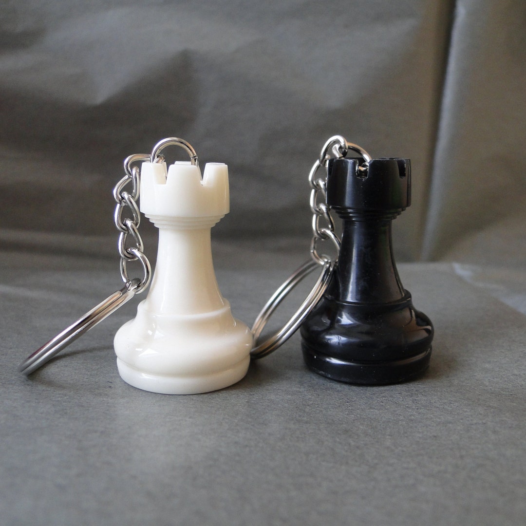 Lucky Rook Chess Rook Keychain, Chess Rook Pendant, Chess Piece Rook Pendant ...