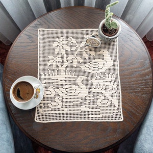 READY To SHIP For Your Loved Ones, Handmade Crochet Table Runner, Gift Idea For Birthday, Wedding And Christmas, Home Decor With Crochet