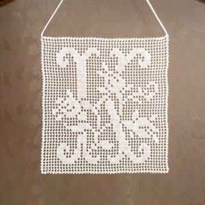 PDF Crochet Personalized Letter, Handmade Lace Customized Special Do It Yourself For Table or Wall or Door, Perfect Gift Idea For Wedding.