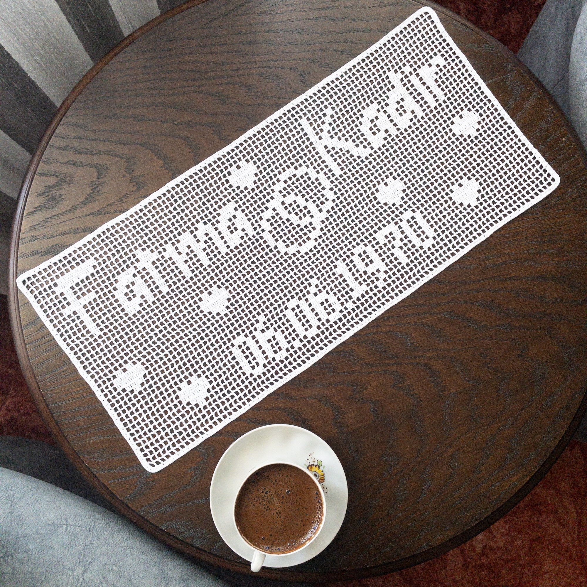 PDF Personalized Filet Crochet Name/date of Marriage for Christmas