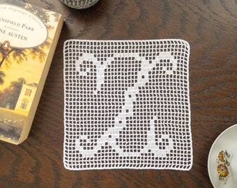 PDF Personalized Crochet Filet Letters, Lace Customized Special Do It Yourself For Table or Wall or Door, Perfect Gift Idea For Christmas