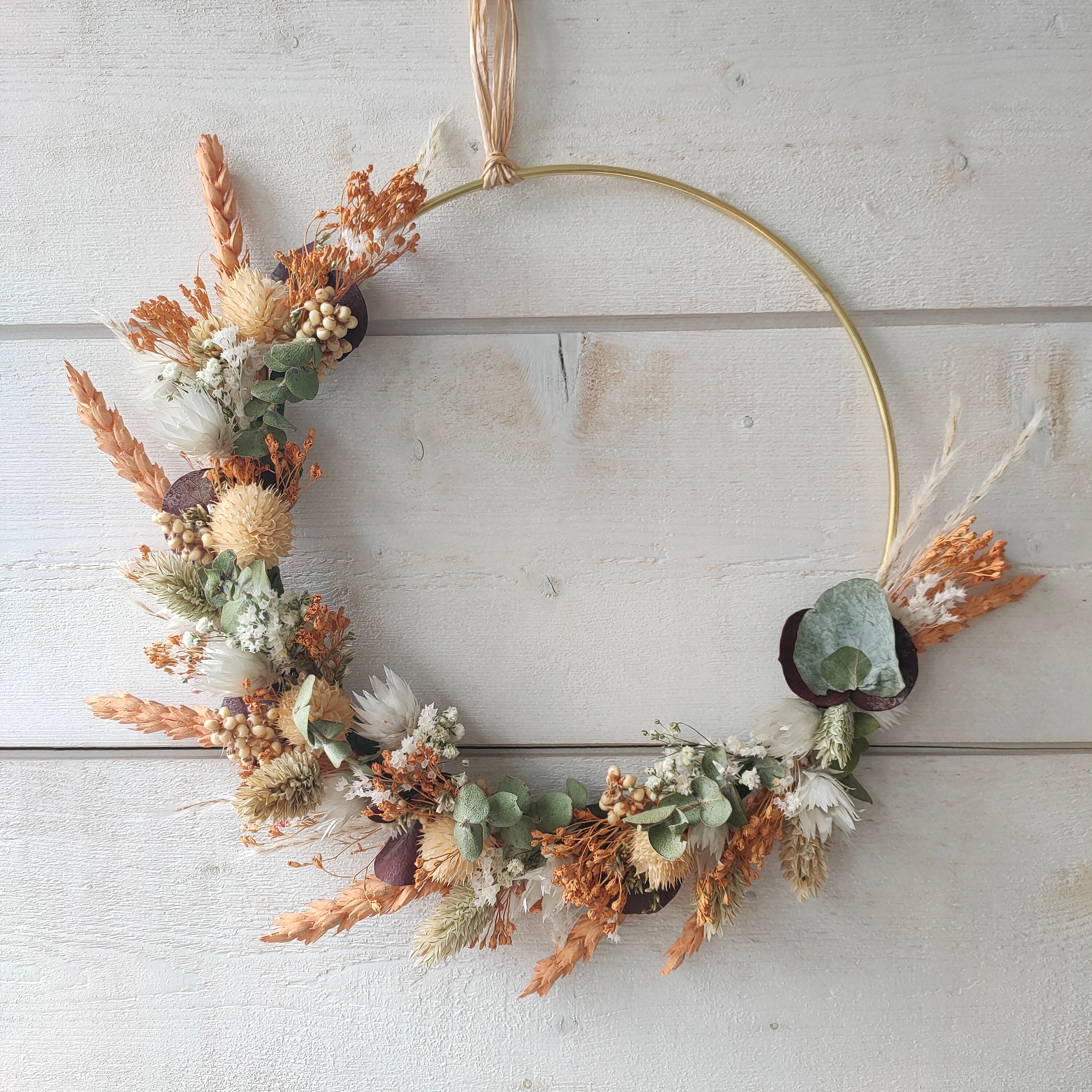 Couronne de Fleurs Séchées 20 cm